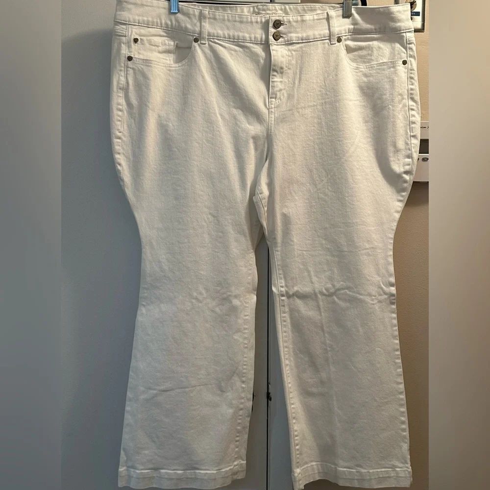 Torrid white flare leg jeans